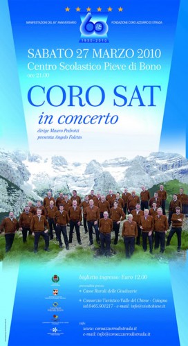 Locandina Concerto Coro della SAT